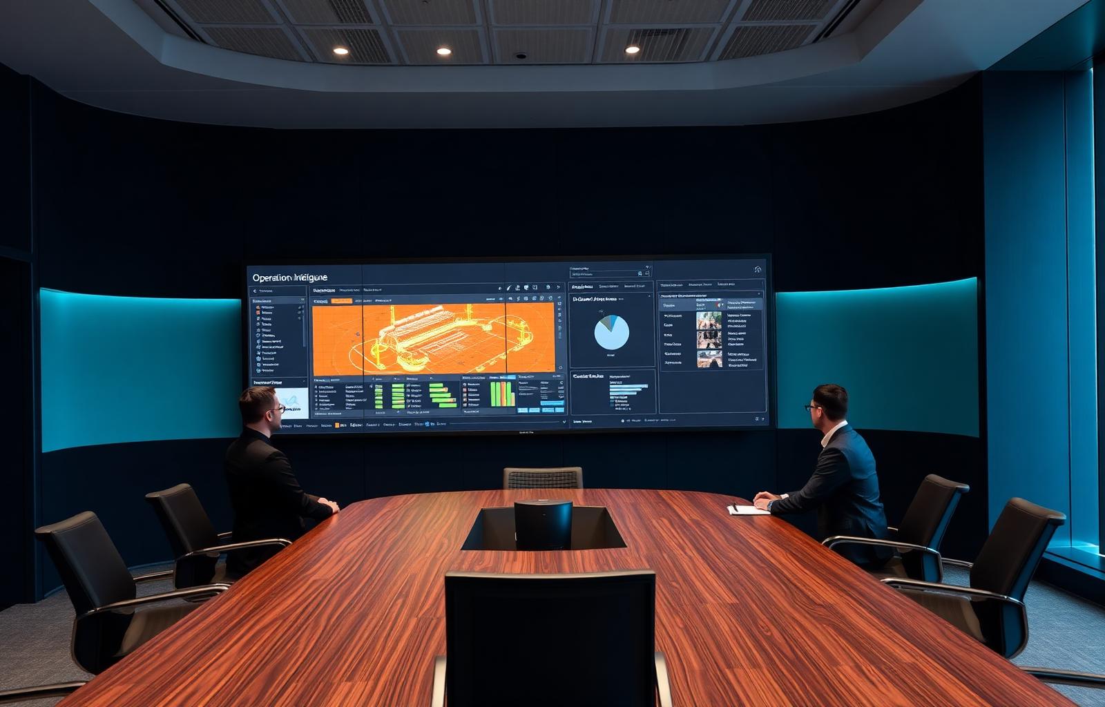 Executive boardroom showing Europe HQ