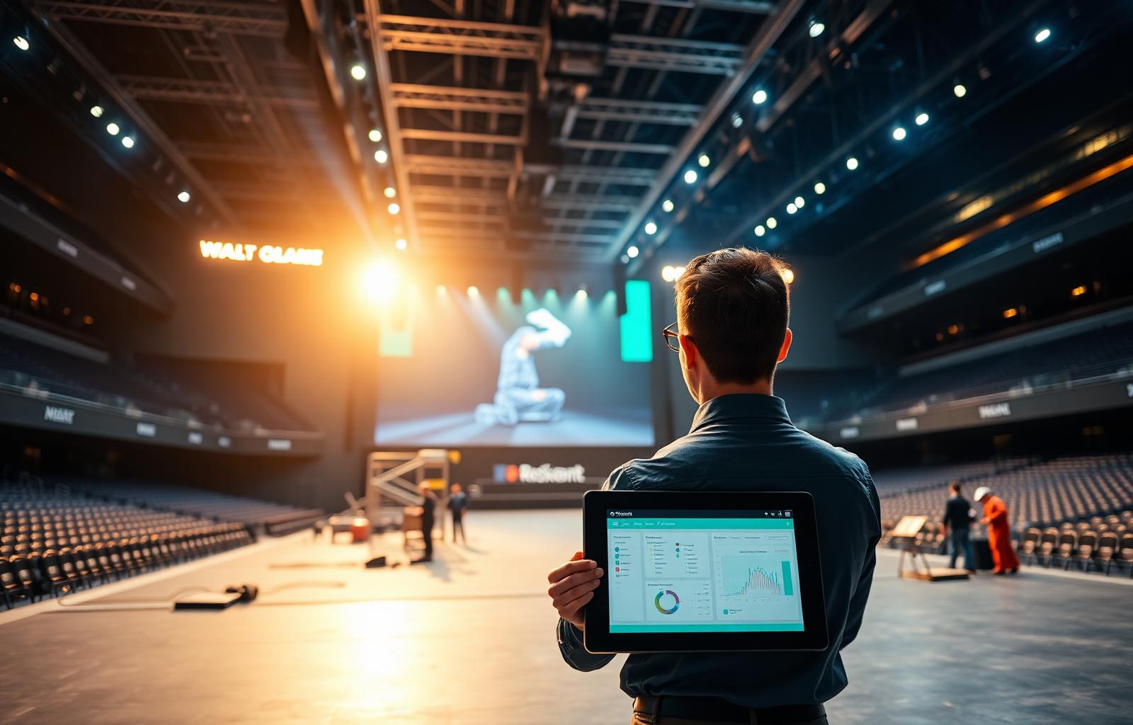 Venue manager with tablet